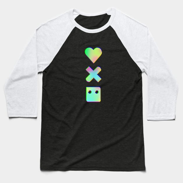 Love Death Robots Inspired Vertical [hologram style] Baseball T-Shirt by teresacold